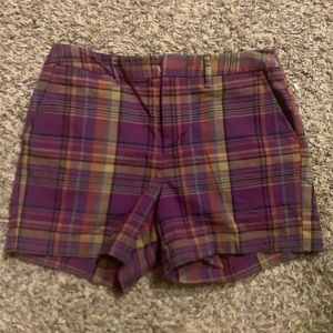 a new day women’s size 6 shorts purple plaid